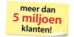 bijna 4 miljoen klanten! meer dan 5 miljoen klanten!
